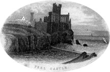 Peel Castle from Pigot 1836