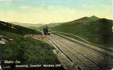 51428 Electric Car ascending Snaefell Mountain I.O.M. 
