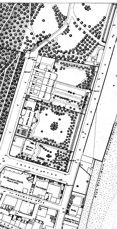 extract from OS plan XIII.8 17  showing 